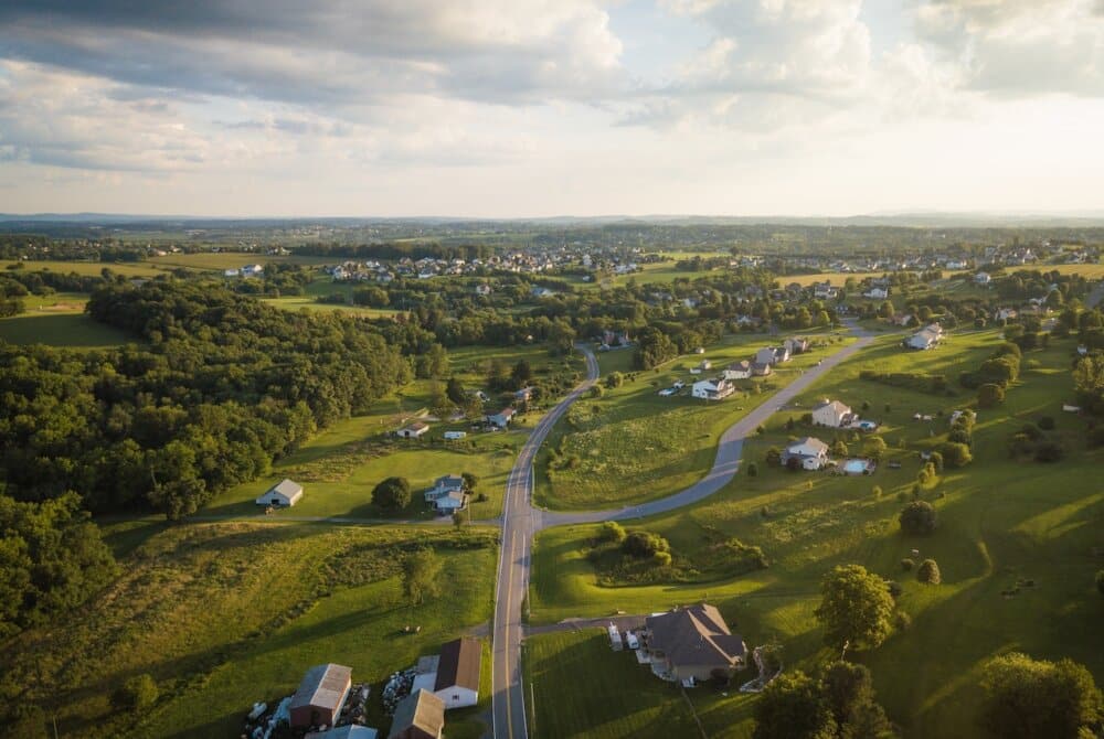 Aerial View of Lehigh County PA